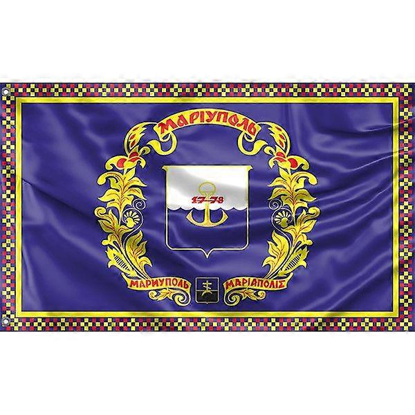 Drapeau de Marioupol UkraineMotif 928