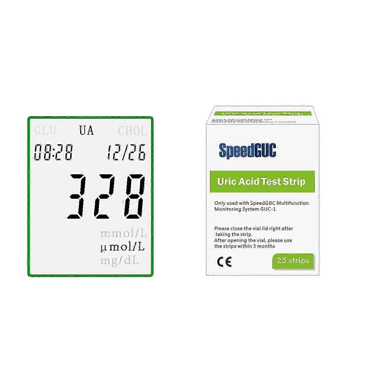 3-in-1 Health Test Strips for Uric Acid, Cholesterol, and Blood Glucose Monitoring