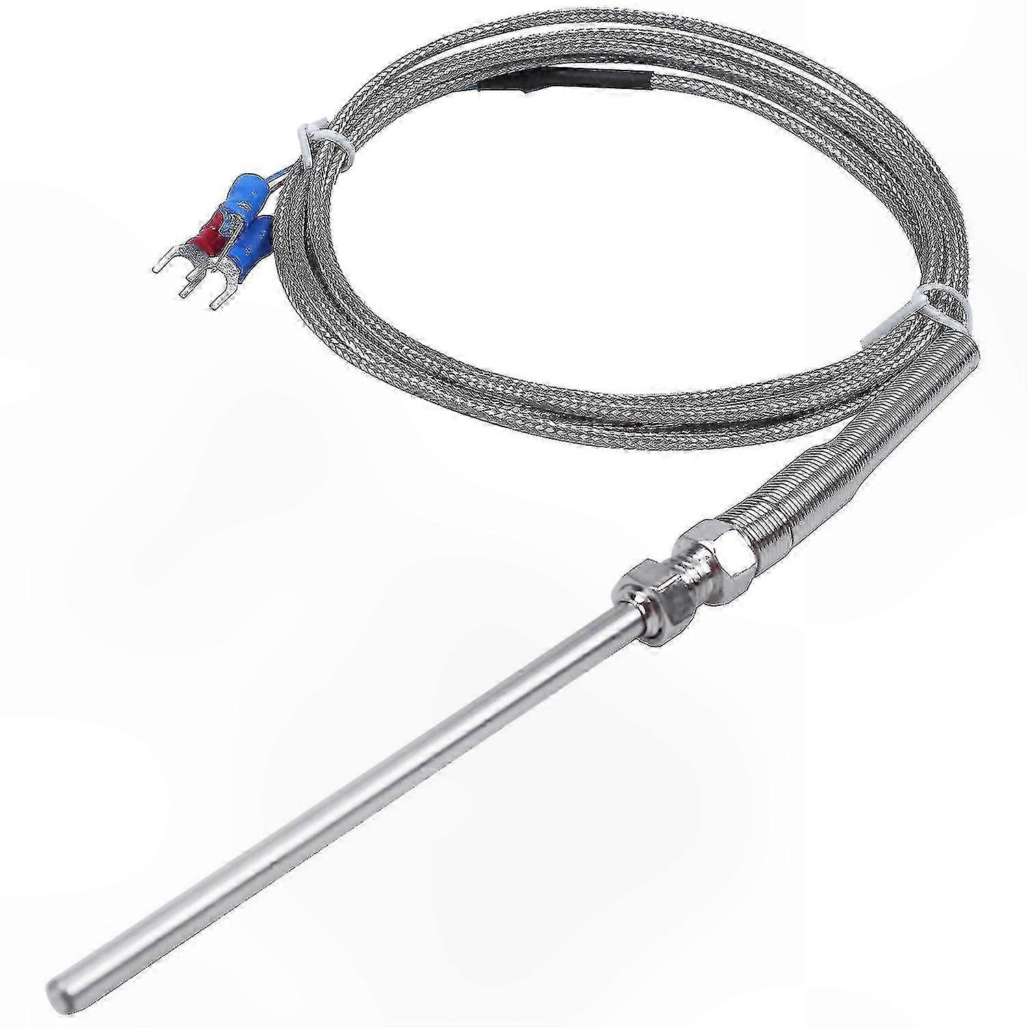 RTD Temperature Probe with 3-Wire Cable, -50°C to 400°C Range, 2m Length