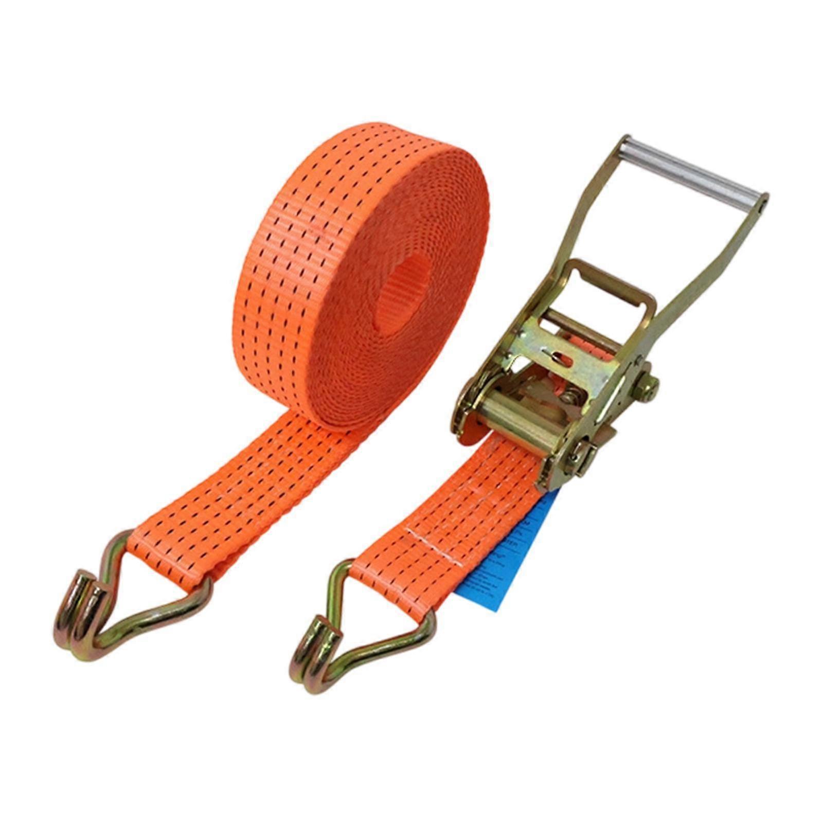Ratchet Strap Cargo Strap with Double J Hooks Ratchet Tie Down Length 393