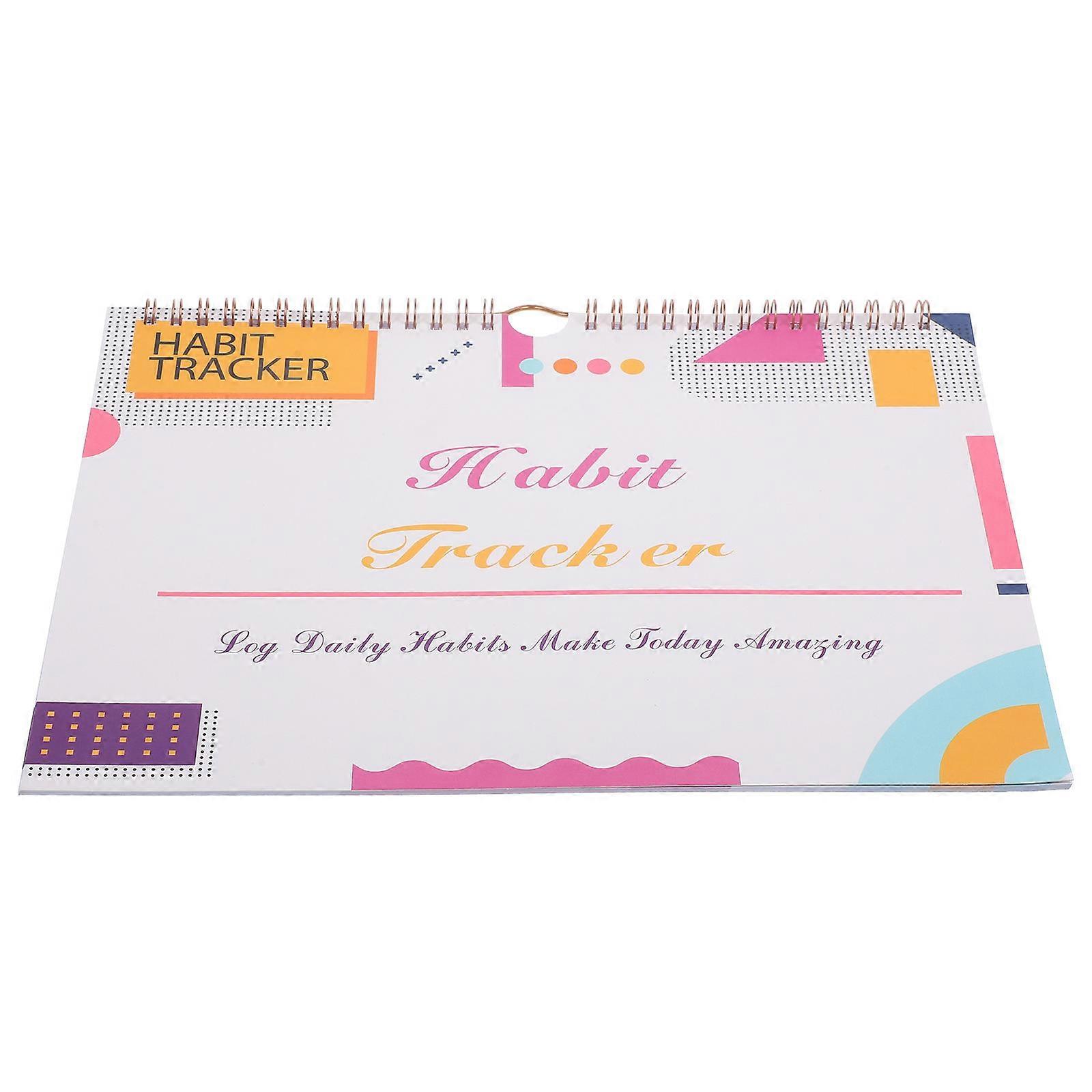 Habit Tracker Planner for Planning 4Pcs Spiral Monthly Habit Tracker Journal