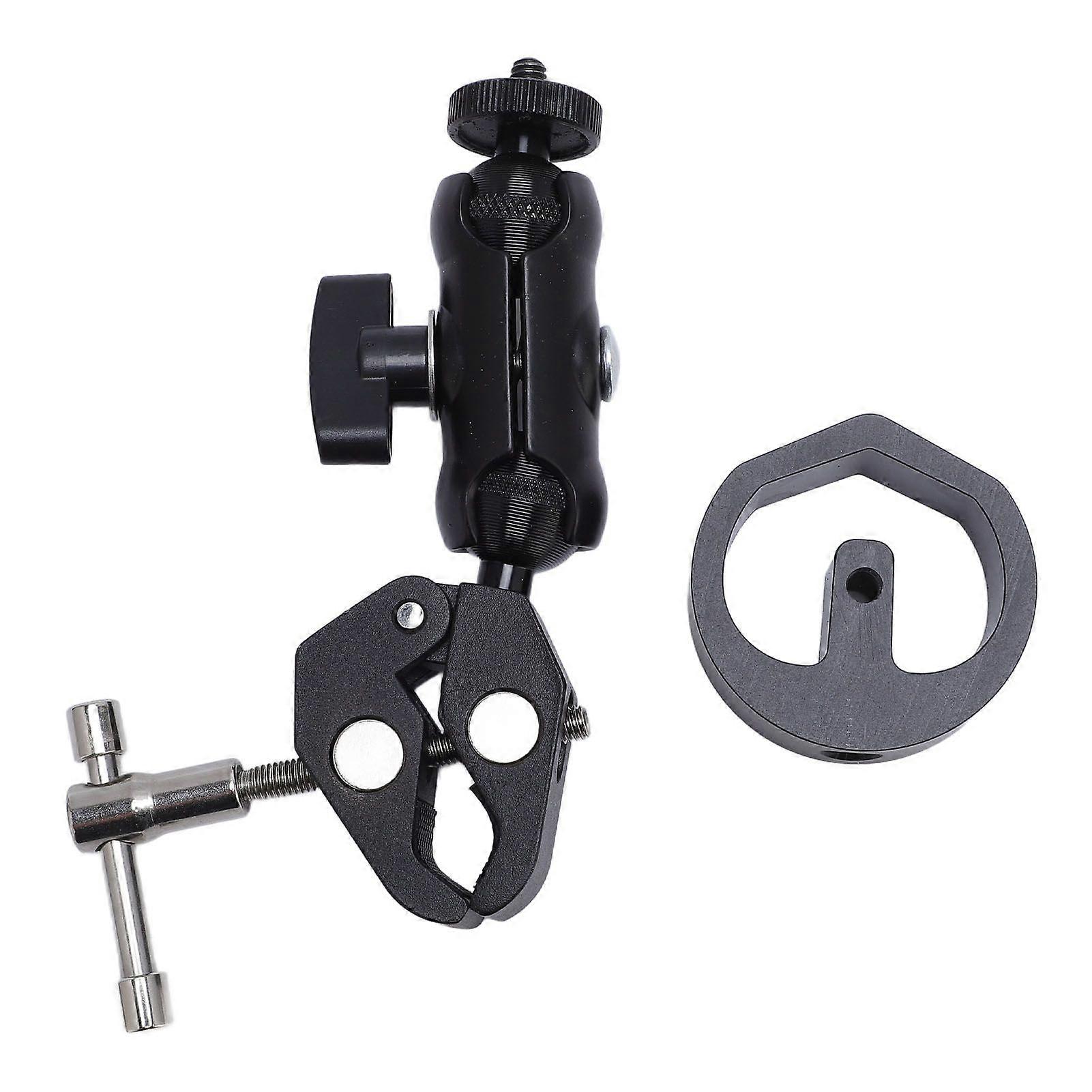 for Mini RV Ladder Mount Aluminum Alloy 360 Deg Adjustable Clamp for RV Yacht Car Pipe Window Frame