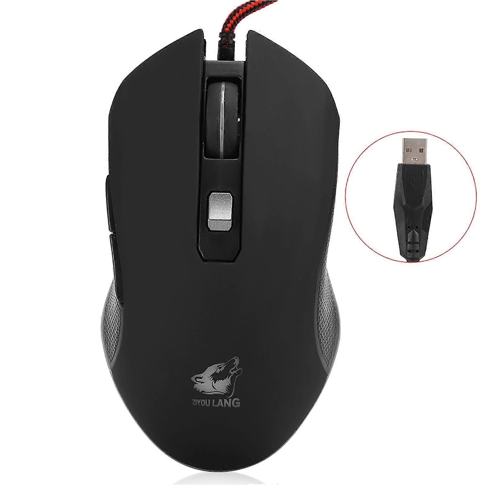 Gaming Mouse USB 8 Key Mechanical Mouse Computer Accessory Non-Slip Side