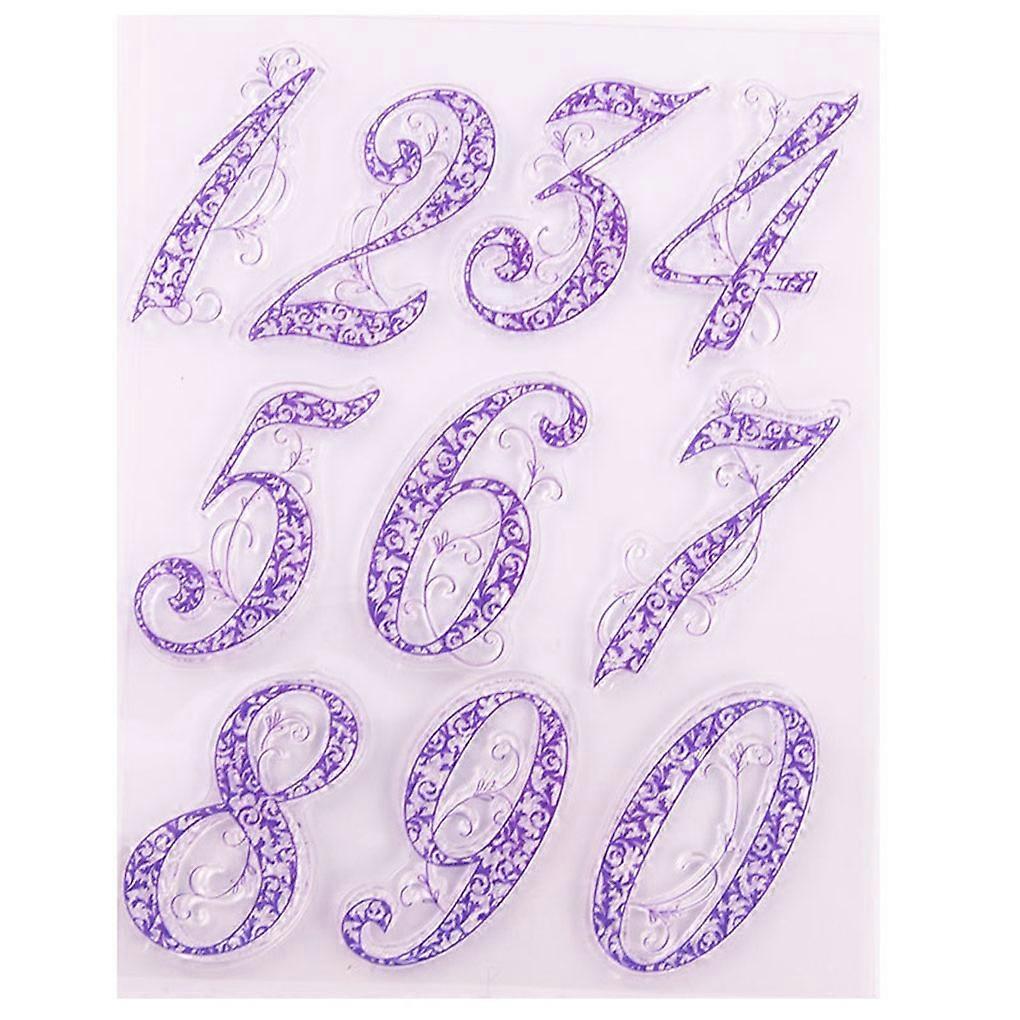 Stamp Figure DIY Scrapbooking Embossing Seal Number Craft Card Making Digit