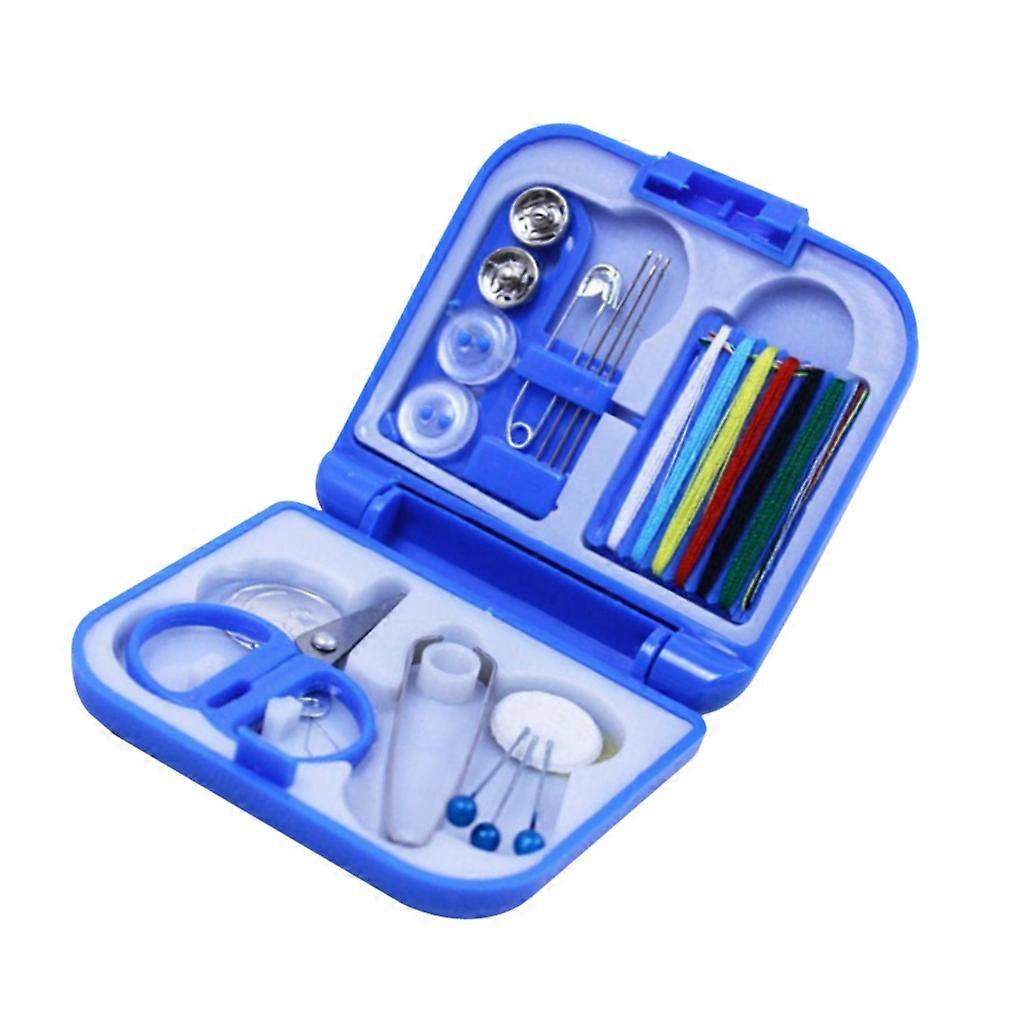 Threads Kit Portable Sewing Tools DIY Scissors Tweezers Pins Buttons Set
