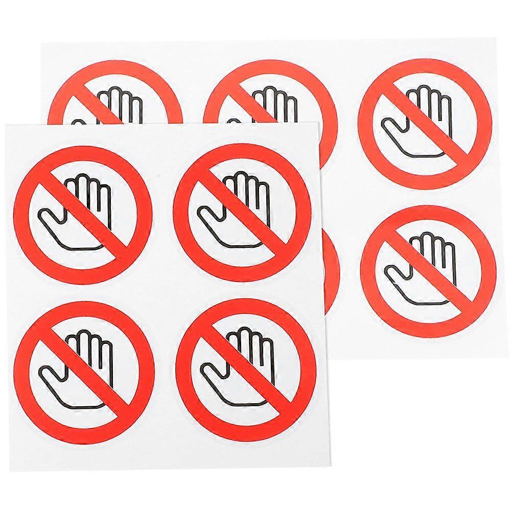 20pcs Do Not Touch Sign: Self-Adhesive Safety Warning Stickers Do Not Touch Labels For Machinery Protection Clear & Visible Design