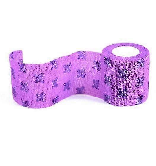 (Purple Butterfly 7.5CM)Pet Self-Adhesive Bandage
