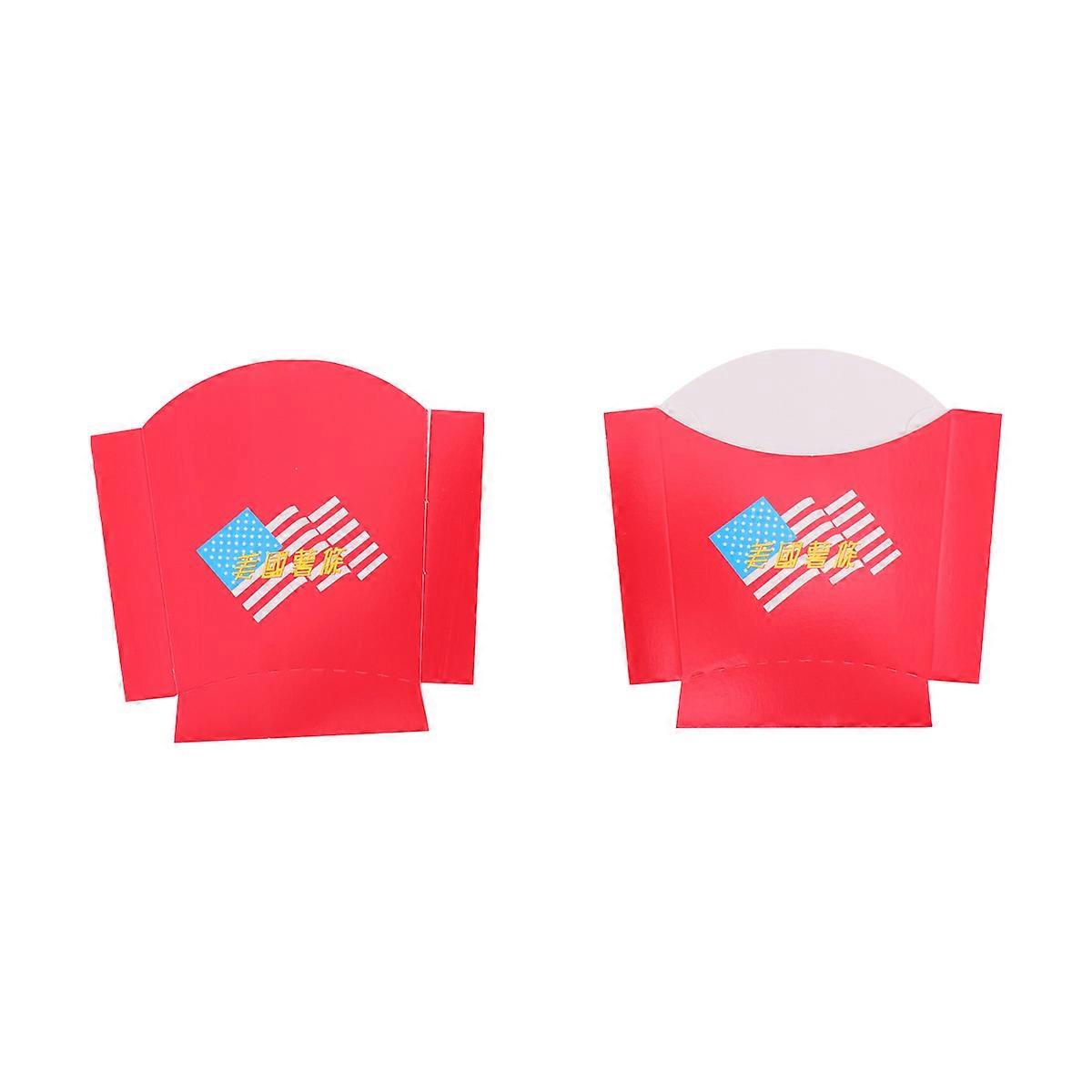 Paper Chips Paper for Storage Use 100Pcs Red