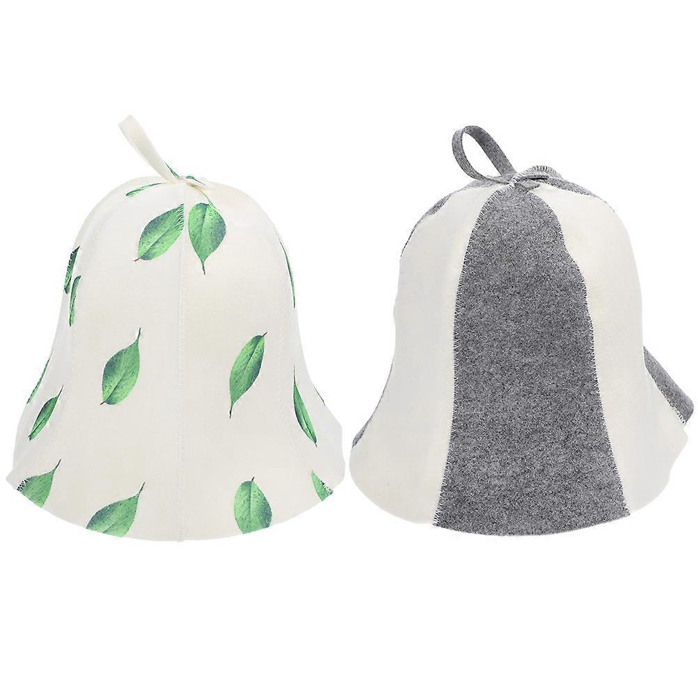 Portable Sauna Hat Felt Comfortable Sauna Room Hat 4Pcs for Baby Use