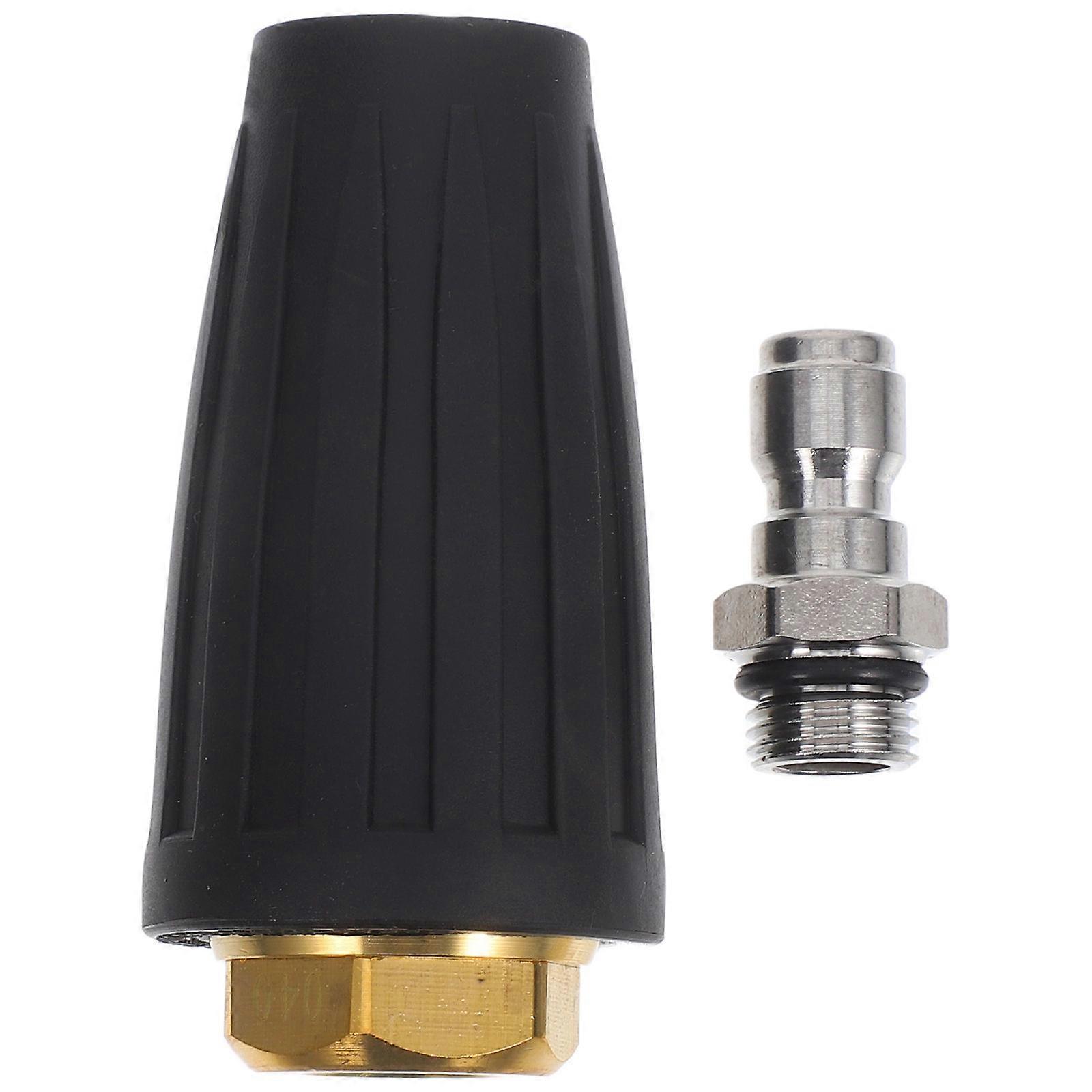 High Pressure Washer Turbo Nozzle for Pressure Washer Quick Connect Black