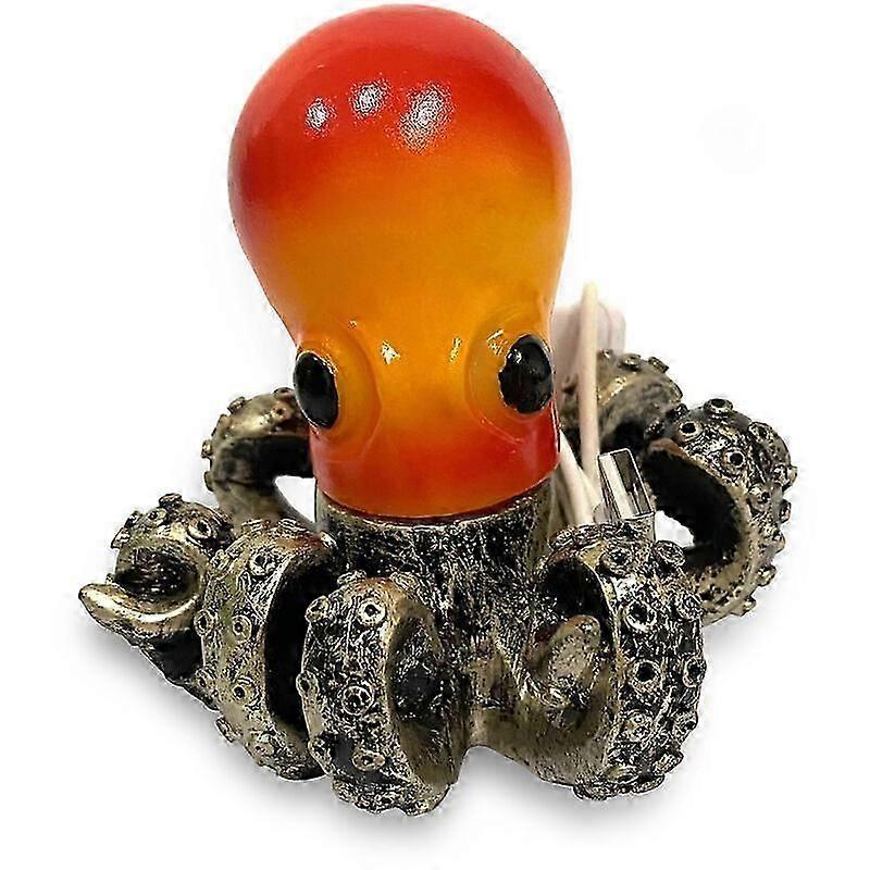 New Octopus Lamp Resin Ornament Home Decoration Crafts Ornament Octopus Bedside Lamp Decoration
