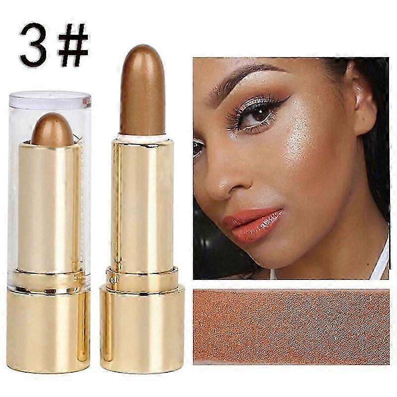 3 Colors 3D Face Brighten Highlighter Bar Cosmetic Face Contour Bronzer Shimmer Highlighter