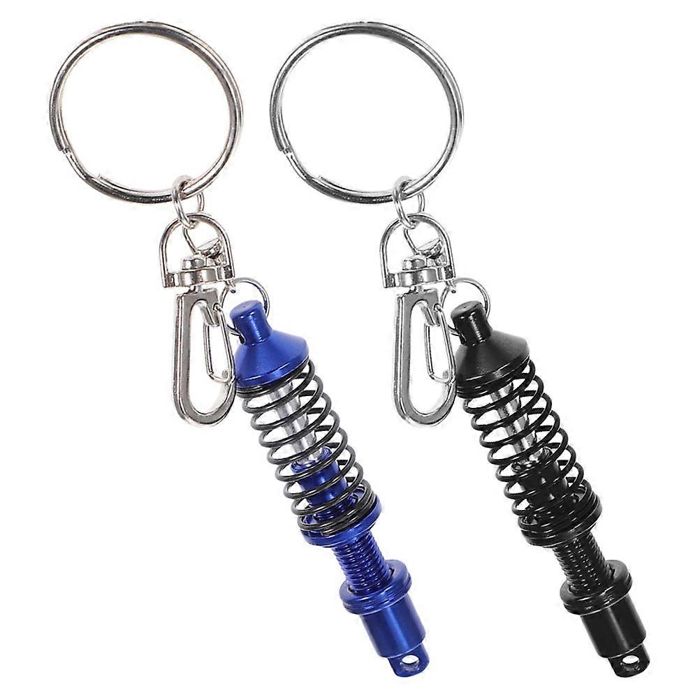 Car Part Model Keychains In Blue With Stylish Design For Keychain Enthusiasts 2Pcs