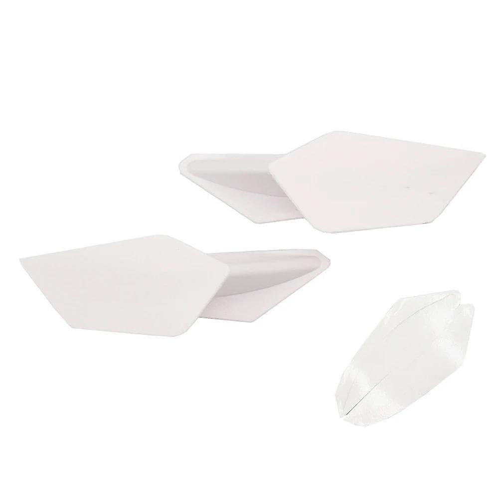 Motorcycle Accessories Side Winglet 1 Pair Aerodynamic Winglet Fairing Wing Spoiler For Kawasaki H2 H2R Bianco