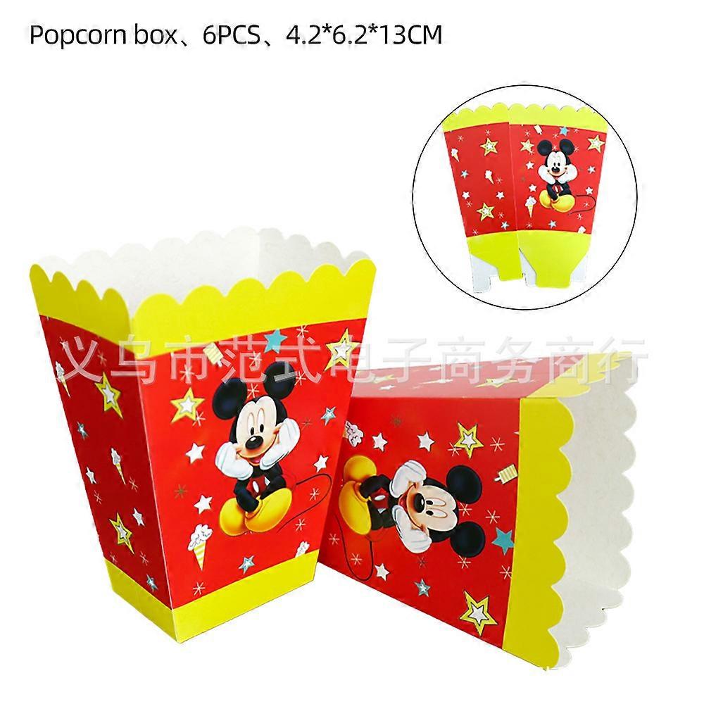 New Mickey Mouse themed party decoration supplies birthday party disposable paper plates, paper towels and tablecloths set