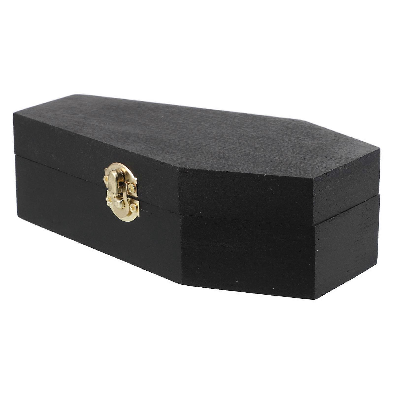 Pet Urn for Ashes Wooden Coffin Box for Cremation Keepsake 5Pcs Black