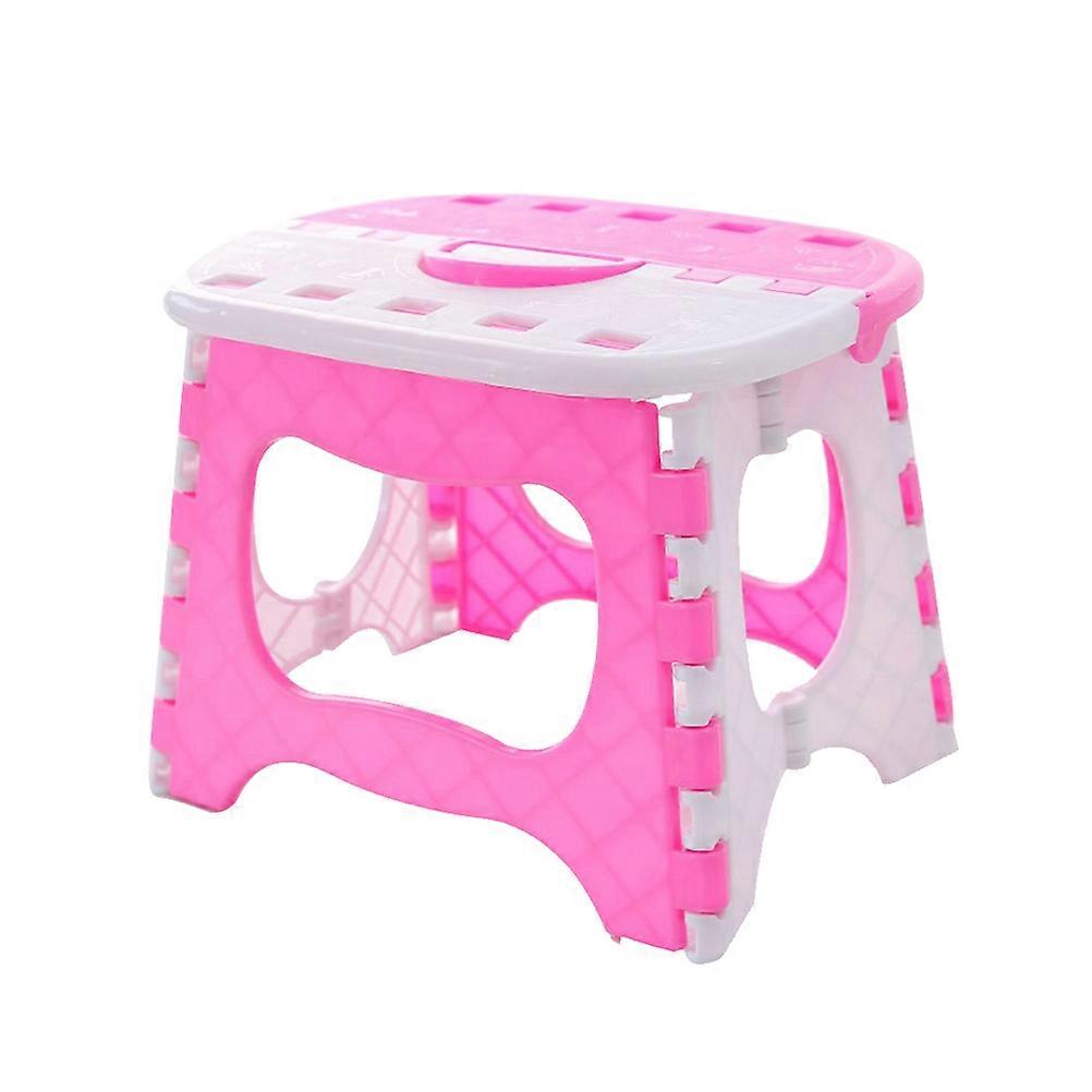 Folding Step Stool Portable Folding Stool for Travel Use 2Pcs Plastic Set