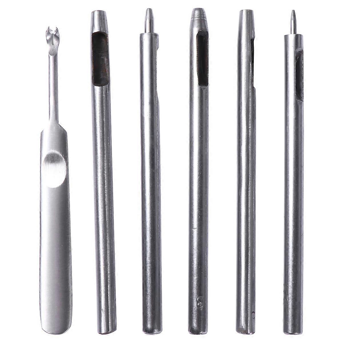 Durable Belt Hole Punch Cutter Tool for DIY Crafts 3Sets Silver