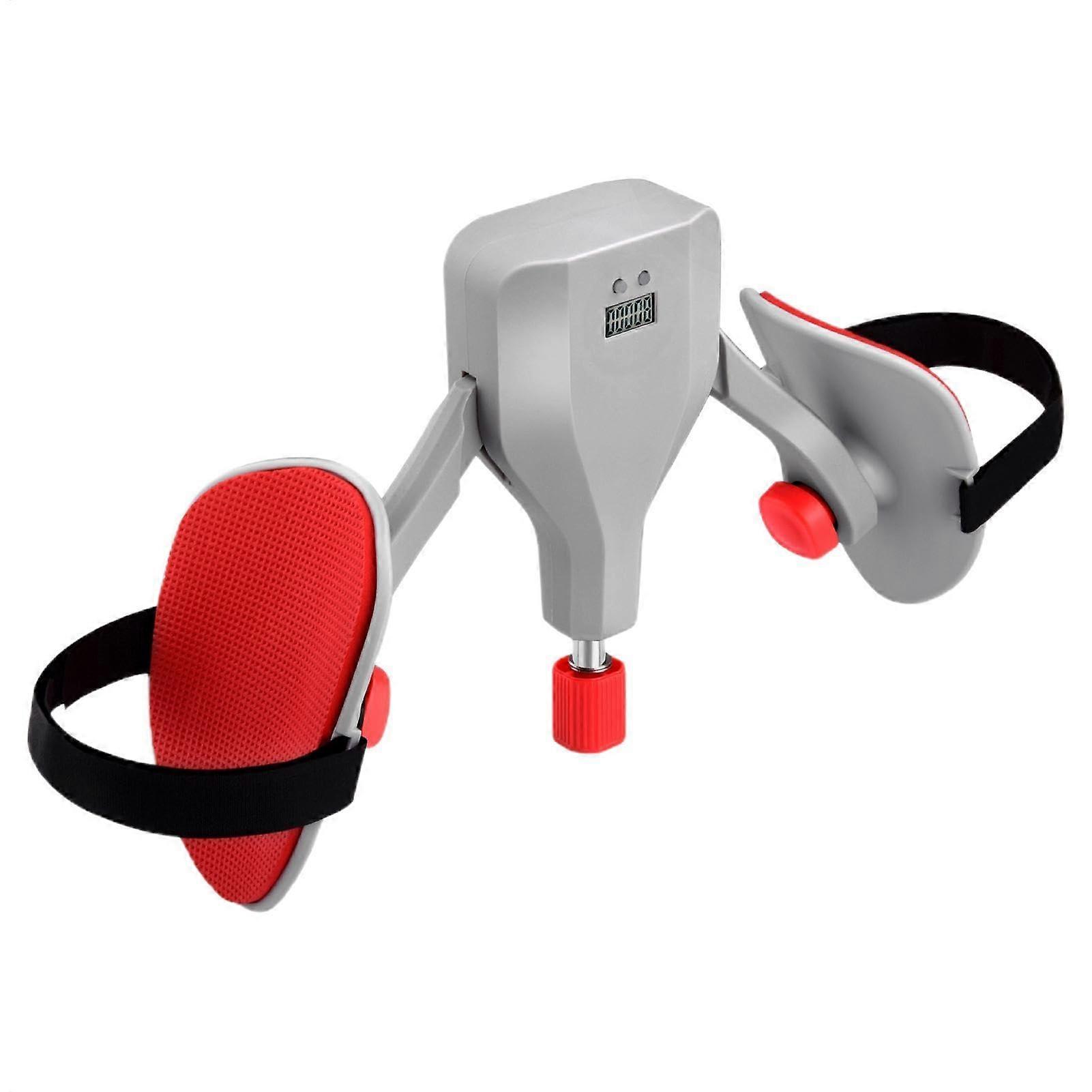 Thigh Trainer Unisex, Adjustable Inner Thigh, 360Deg Leg Training Device With Counter, Adjustable Angle, Silver Grey