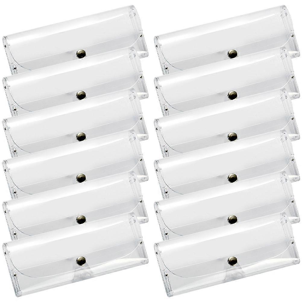Glasses Case Transparent Hard Glasses Case for Storage 48Pcs