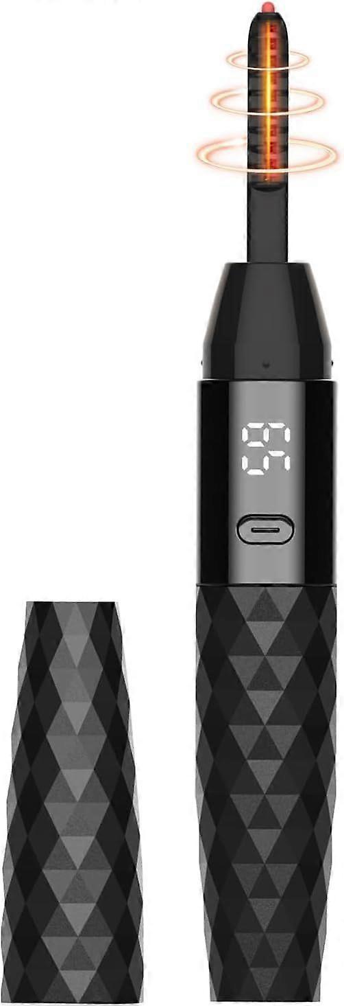 Heated Eyelash Curler - Heated Lash Curler Electric Eyelash Curler Rechargeable for 24H Long Lasting Natural Eyelashes, 4 Heating Modes, 8S Fast Heati