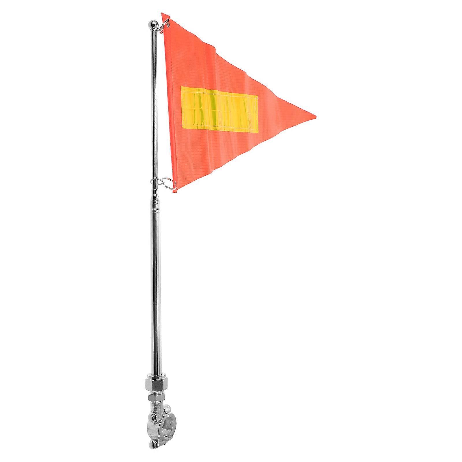 Safety Bike Flag Pole with Adjustable 5Pcs Flags for Bicycle and Motorcycle