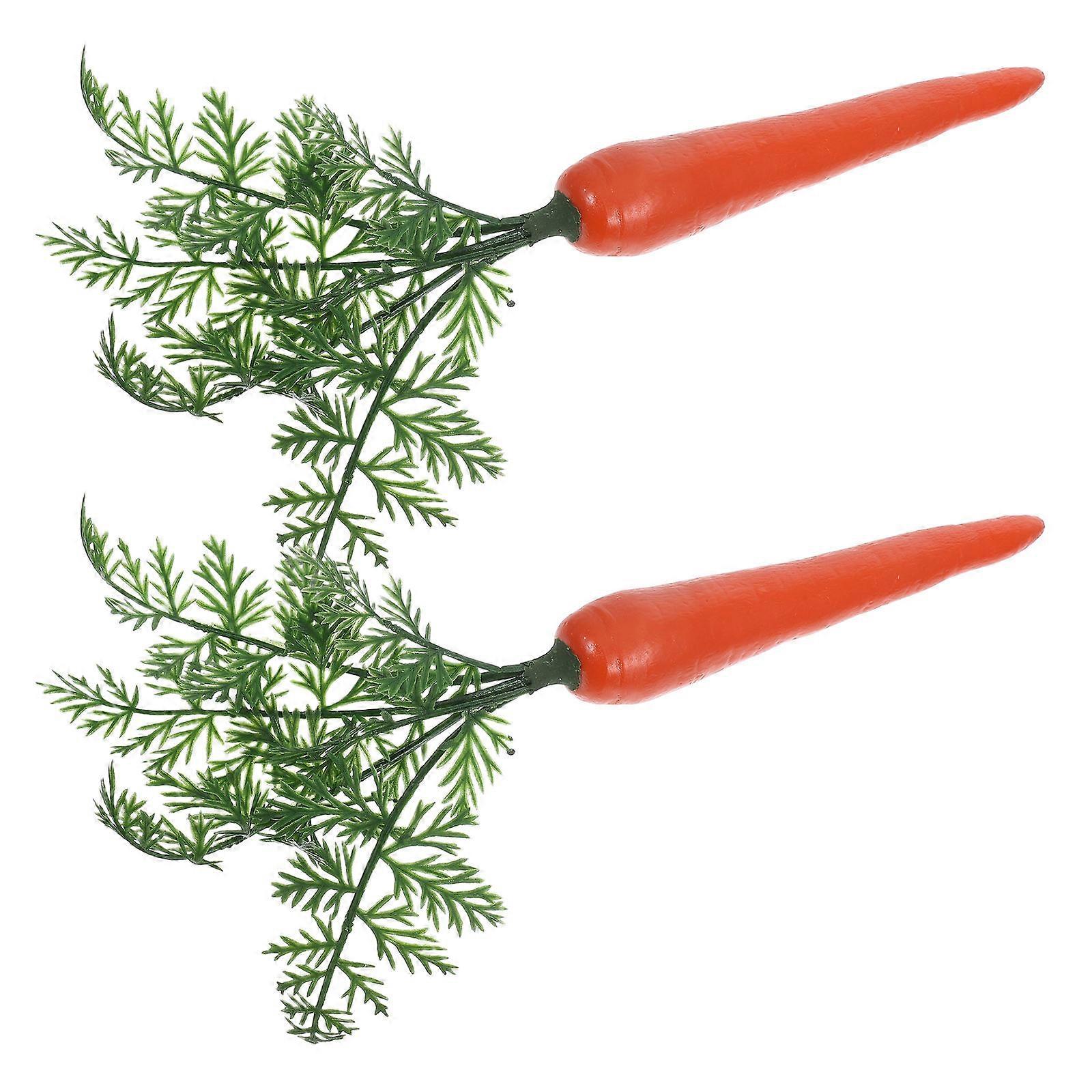 Artificial Carrot Decor Carrot Statues for Educational Use 4Pcs