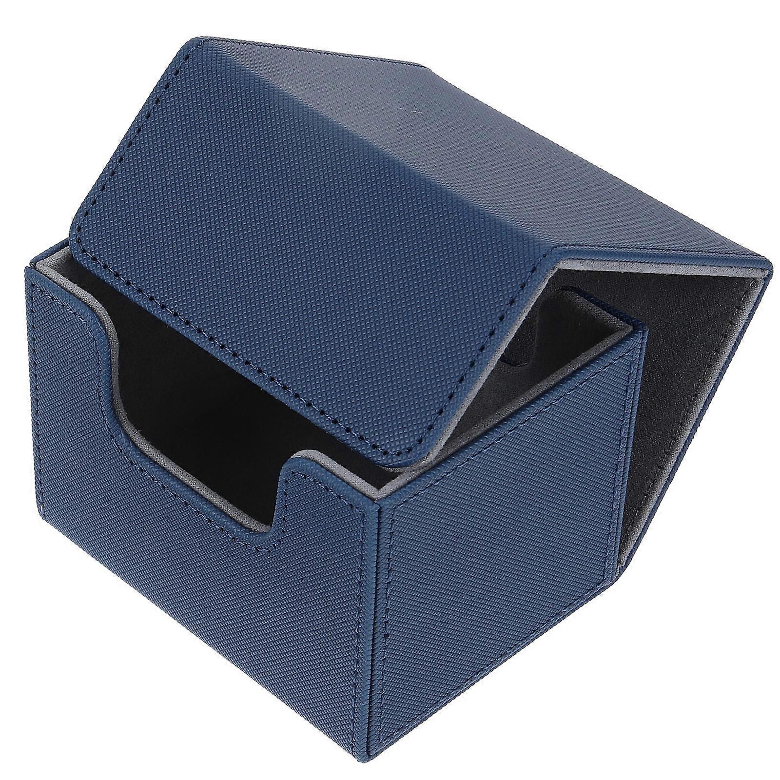 Card Desk Box for Game Cards Storage 5Pcs Blue Portable Storage Box
