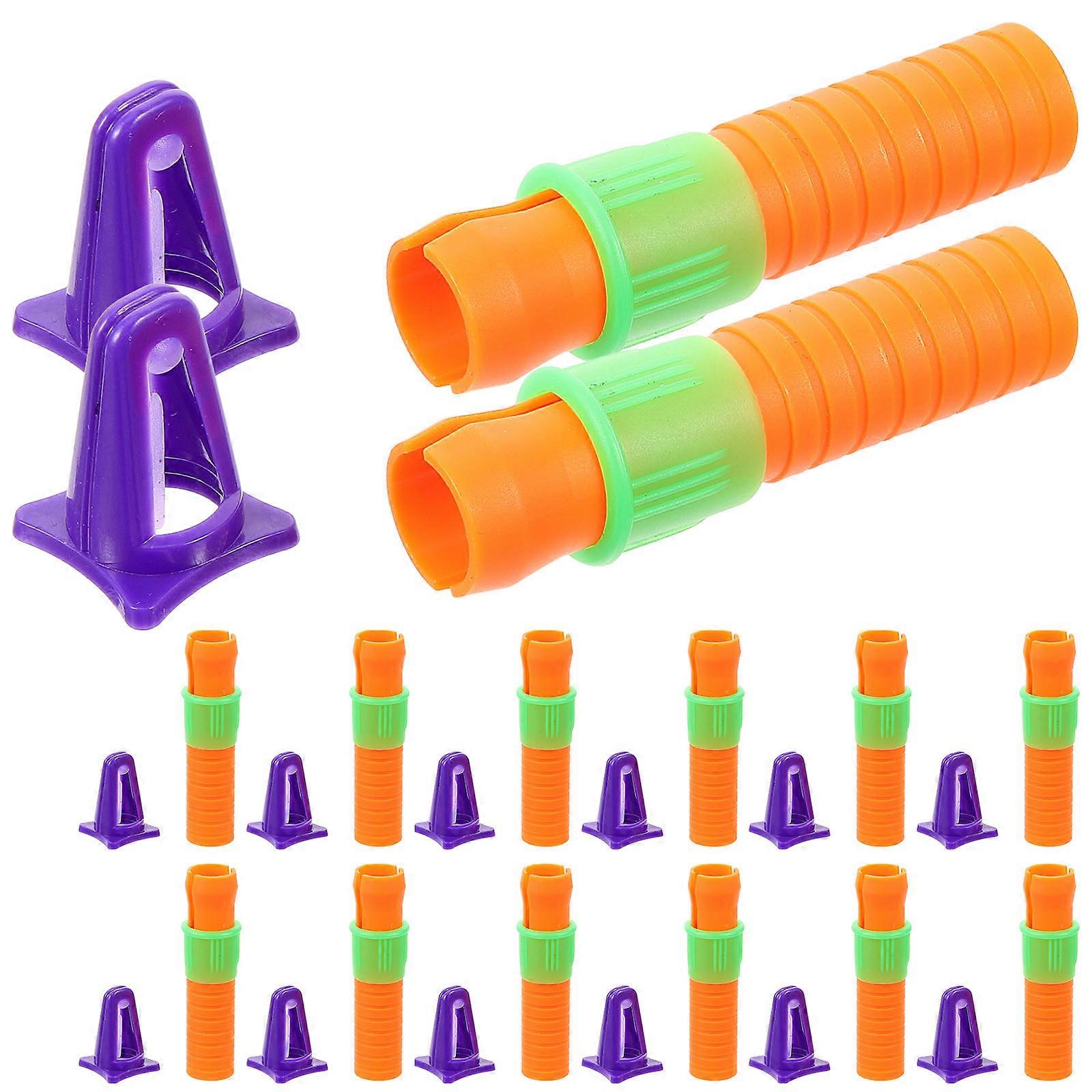 Plastic Crayon Extender Cap for Pencil Use with 80Pcs Set Included