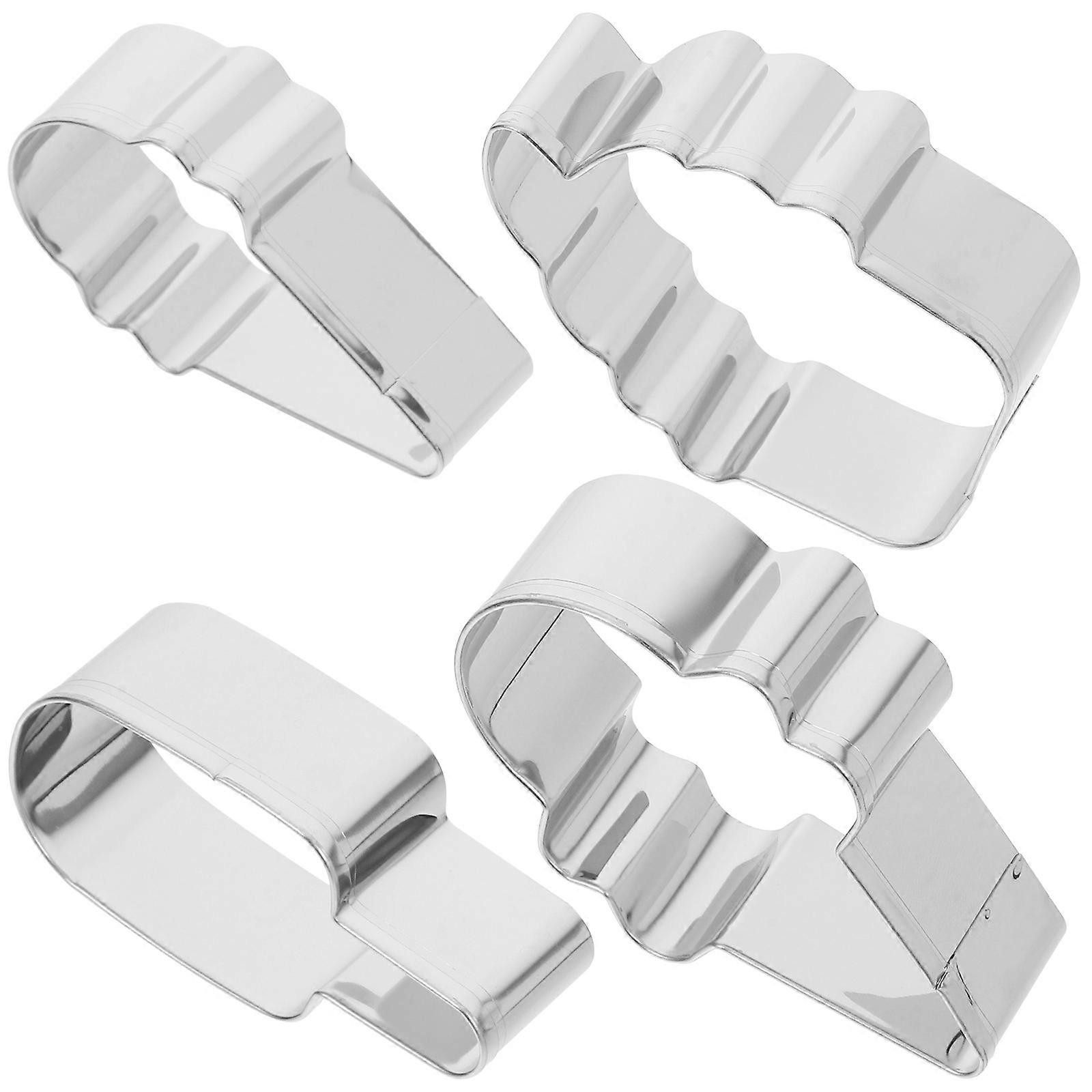 Reusable Cookie Molds 20 Pcs For Baking Crafts 7.70X5.70X2.50CM Silver Simple Design