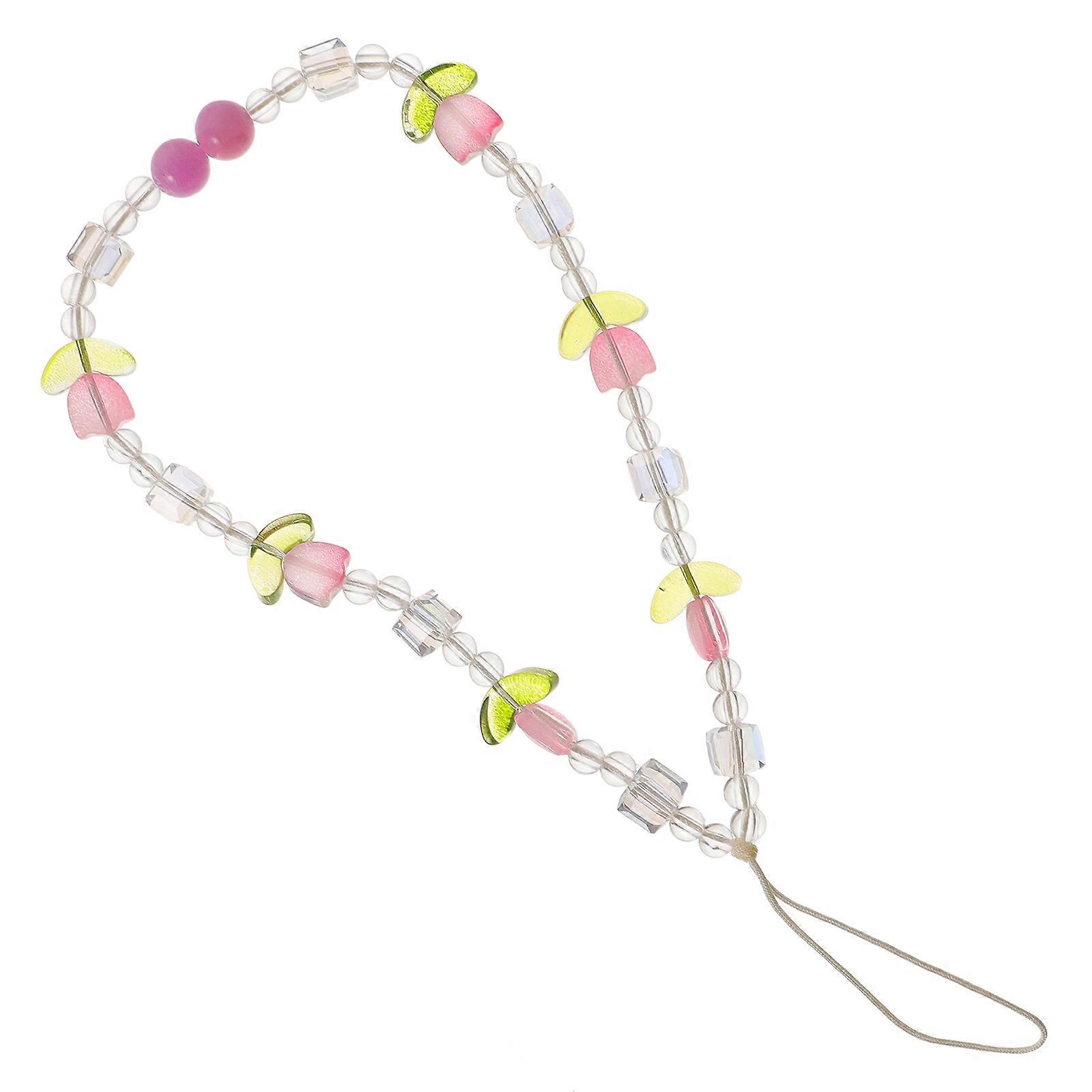 Handmade Phone Lanyard 4Pcs Beaded Strap For Girls With Delicate Design 20x0.5x0.5Cm Protection Against Dropping