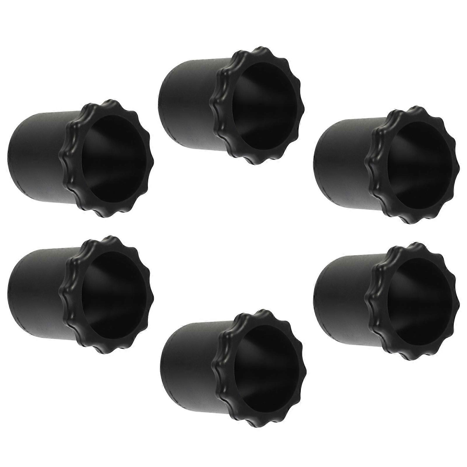 30Pcs Microphone Bottom Rod Sleeve for Anti Roll Protection Black