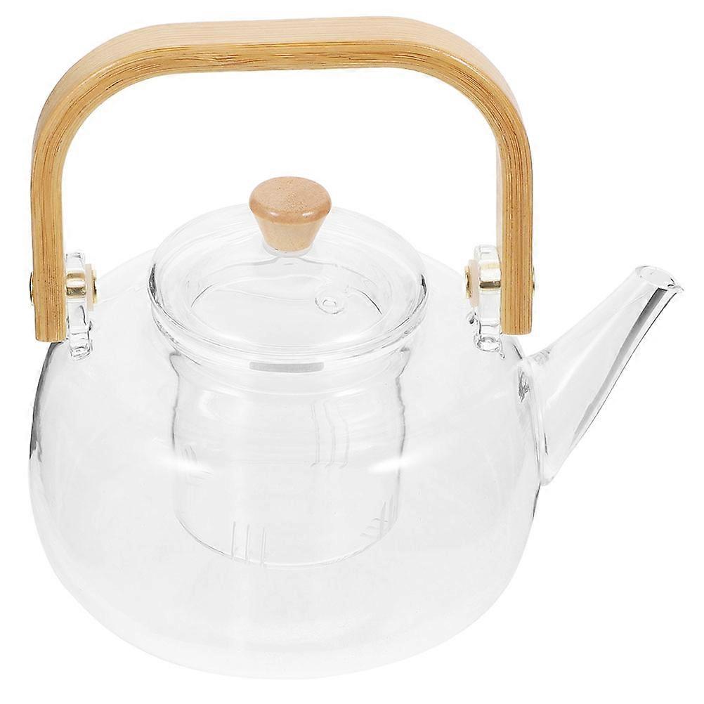 Household Tea Kettle Glass Pot for Heating Drinks 2Pcs