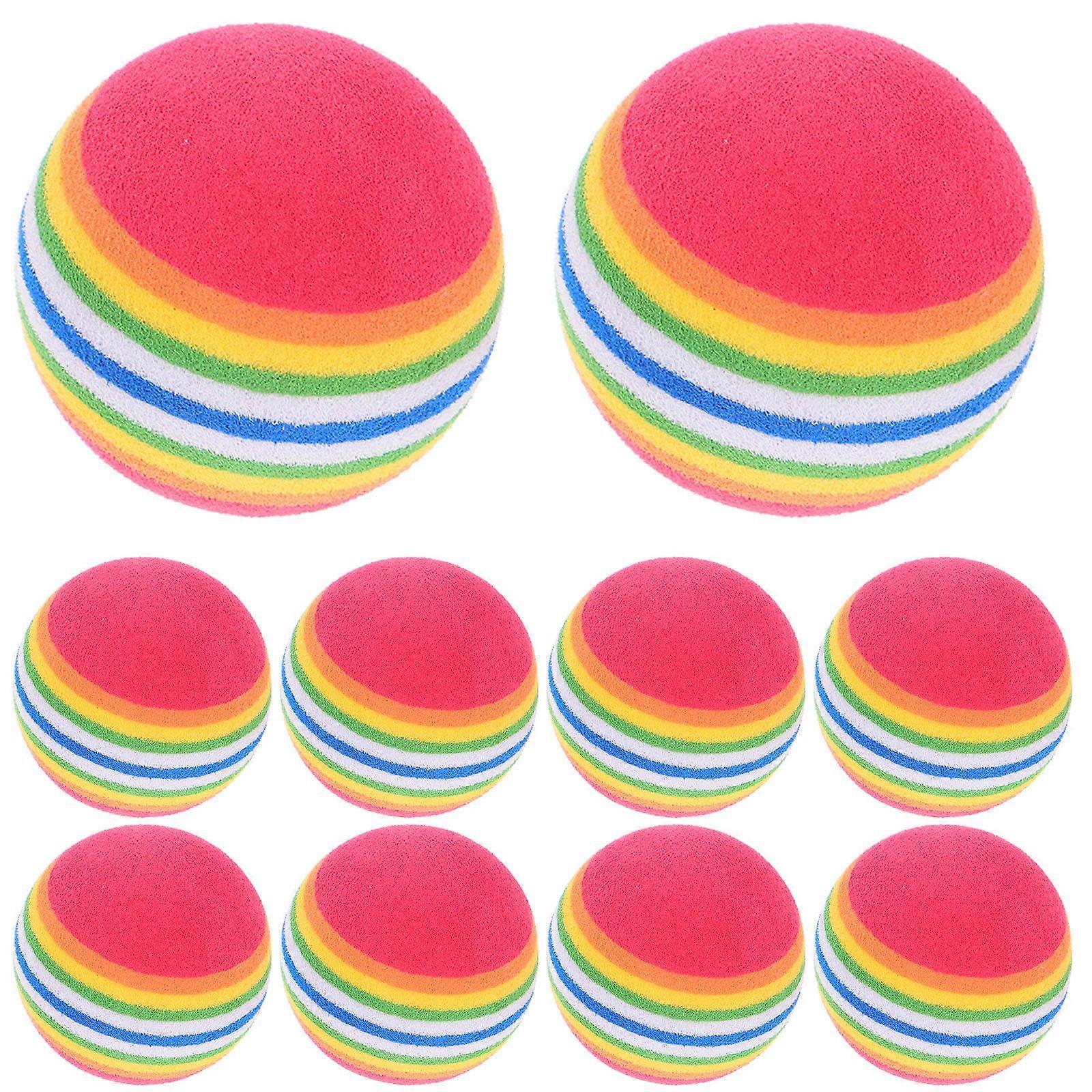 Pet Interactive Toys Eva Rainbow Ball for Play 20Pcs Floating Snack Balls