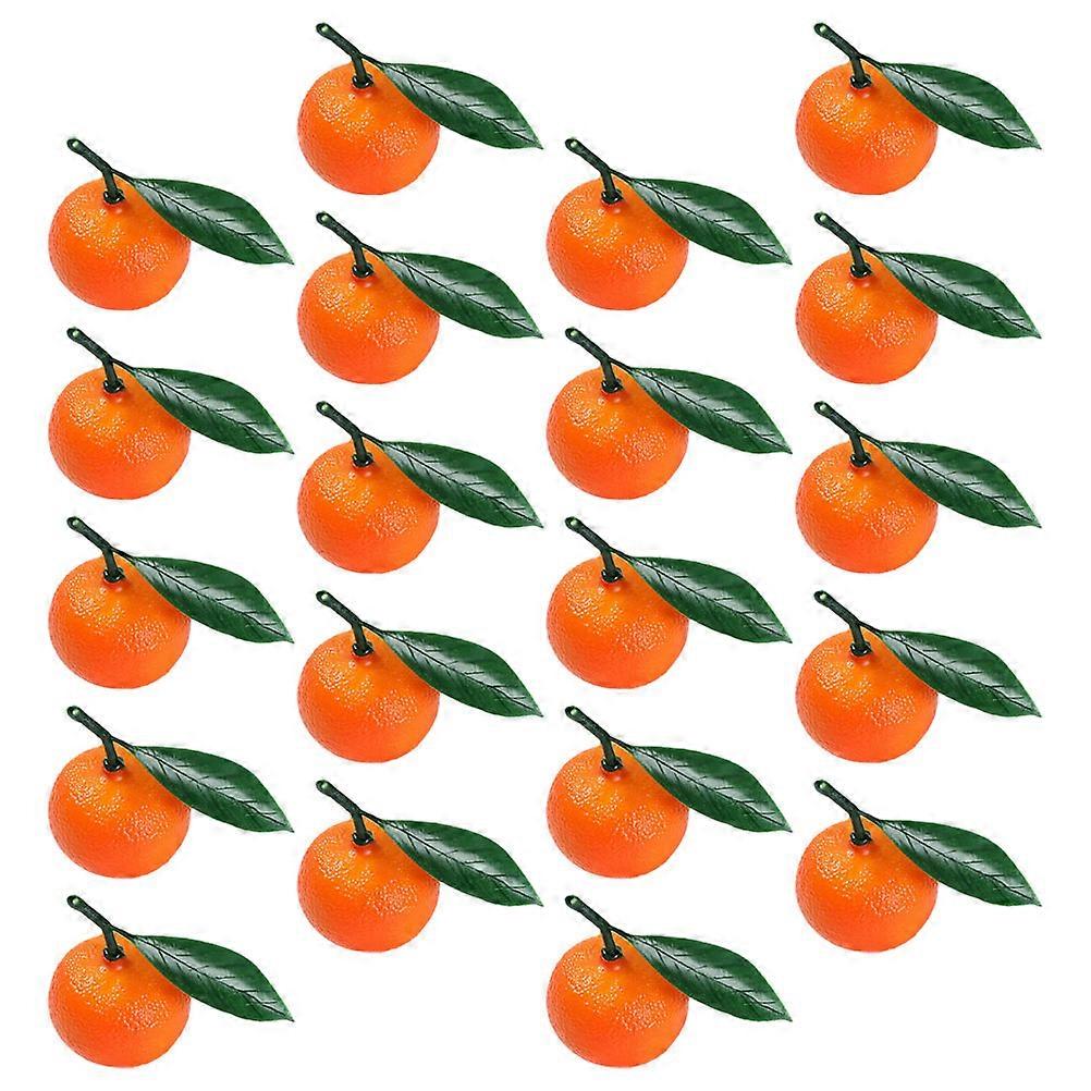 Realistic Artificial Oranges Decoration Orange Fake Oranges for Party 60Pcs