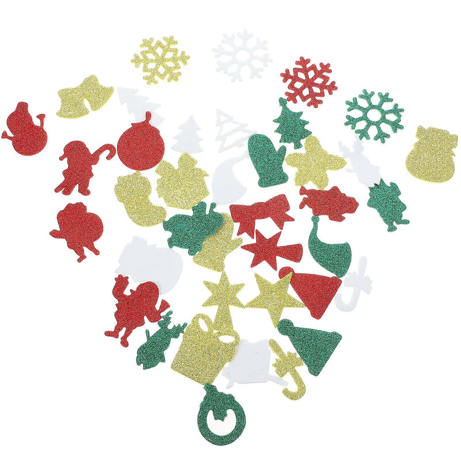 Multi Color Christmas Foam Stickers for Decorative Crafts 100Pcs