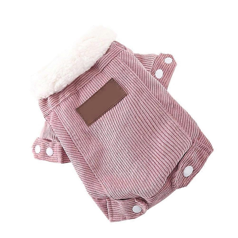 Dog Winter Jacket Rosy for Pet Use 3Pcs Double Padded Extra Fleece