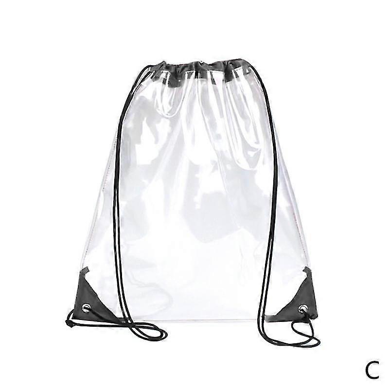 Thick Clear Transparent Shoes Bag Travel Storage Drawstring Bag X9V7 2025