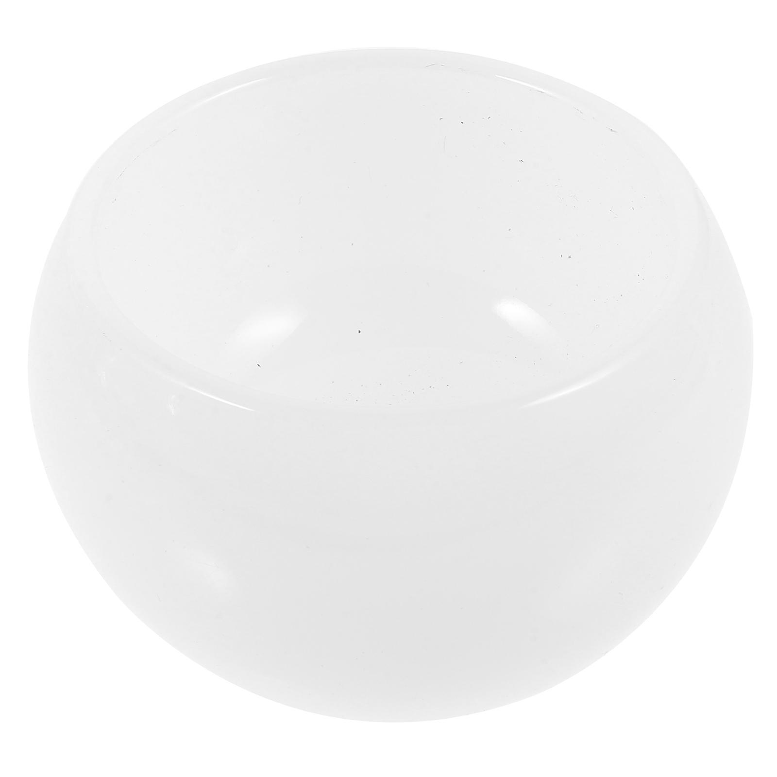 Shaving Soap Container 2Pcs Glass Bowl Alternative Bathroom Use Round Shape Practical Design Comfortable Grip