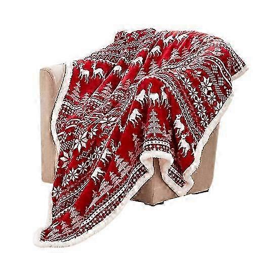 Christmas Flannel Rug For Sofa Bed