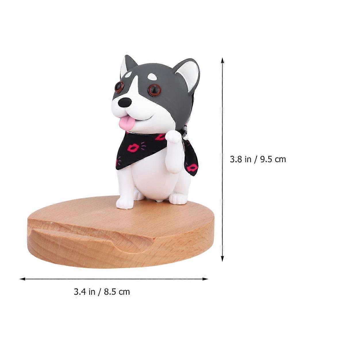 Dog Shape Smartphone Stand Hands-free Movie Watching For General Users Dark Grey 1 Pc