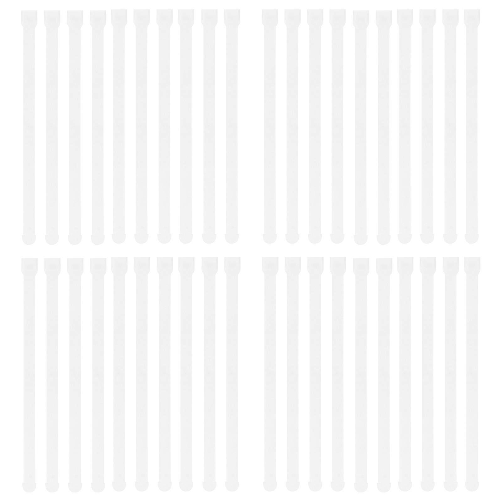 White Vertical Blinds Connectors Curtain Supply Plastic 100Pcs