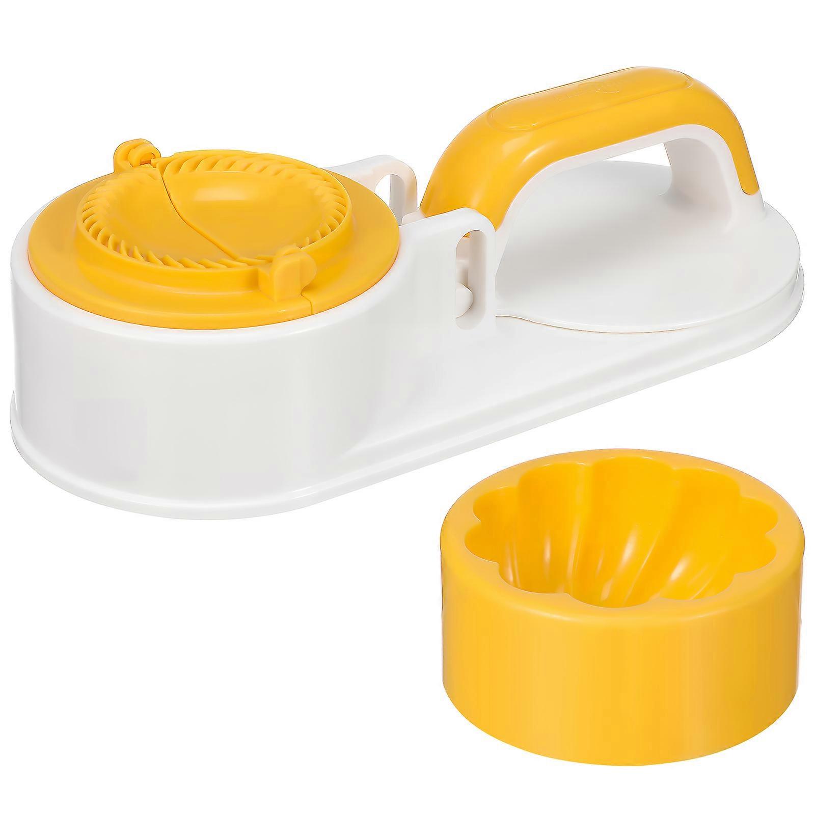 Kitchen Dumpling Making Tool With Dough Pressing Function For Home Users In White 1Set