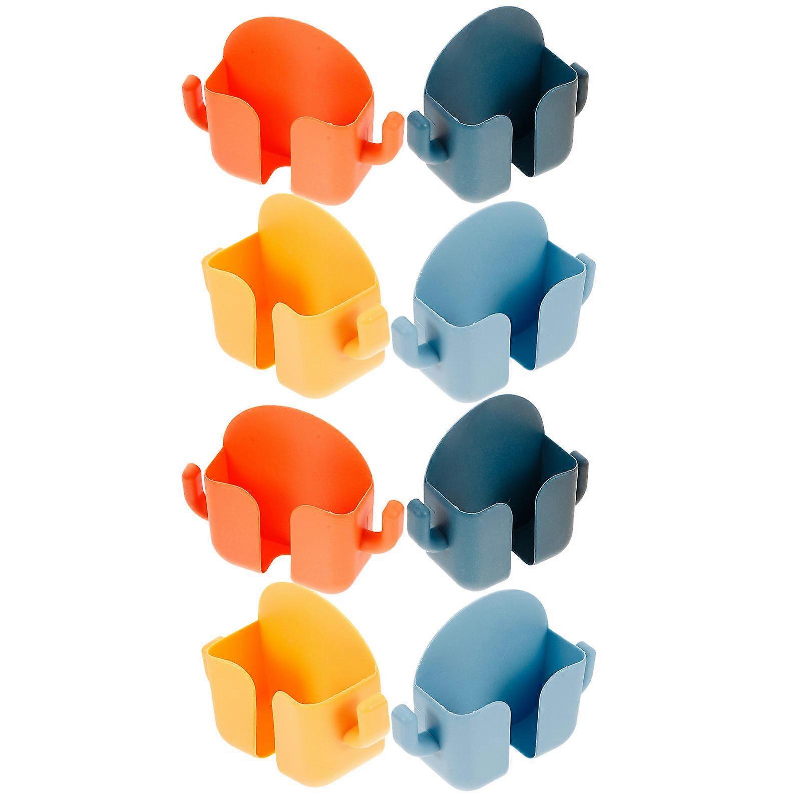 Adhesive Wall Phone Holder Wall Mount Remote Controller Holder Classroom Use Remote Storage 8Pcs