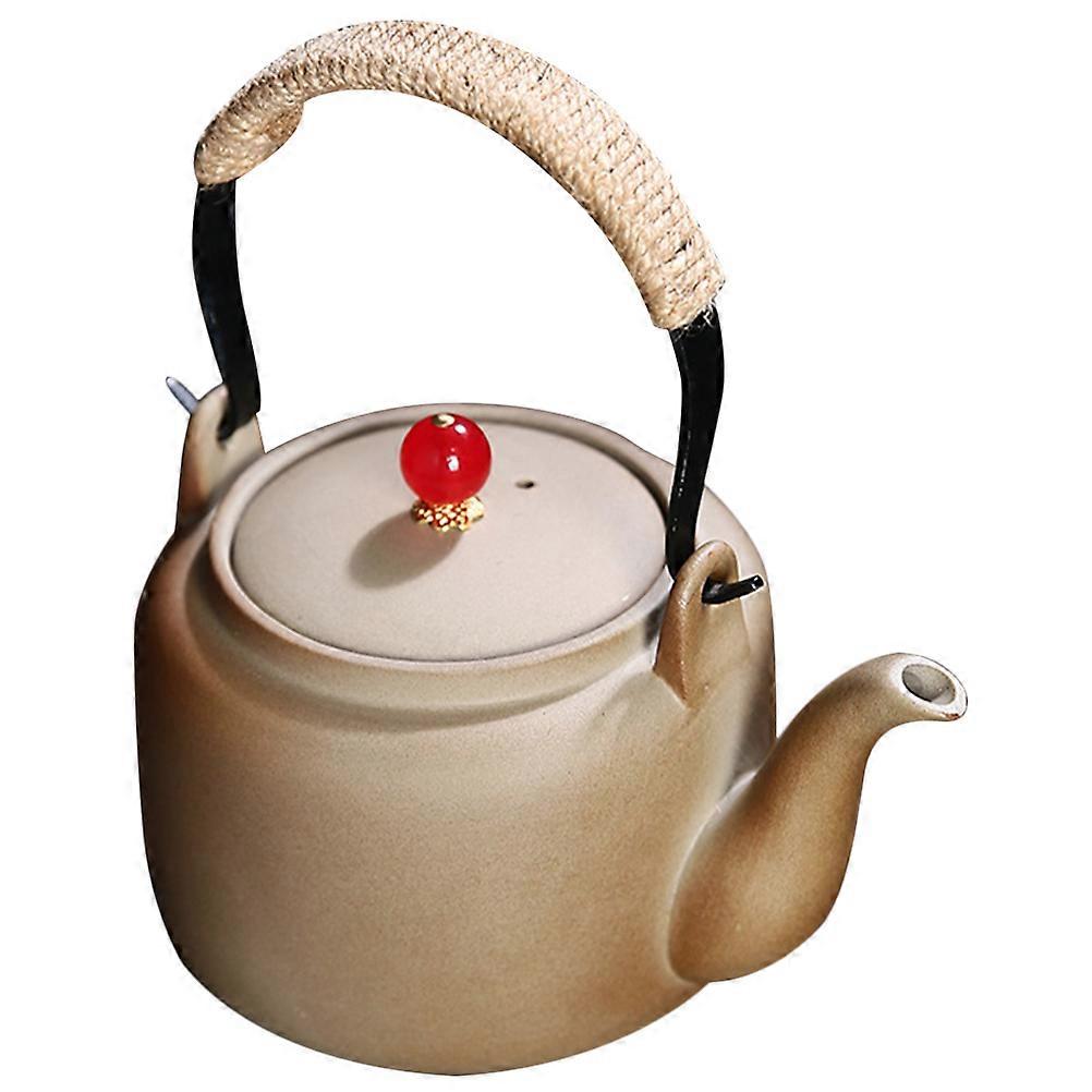 Retro Design Large Capacity Tea Pottery Kettle Suitable For Gift Giving And Tea Ceremony 3Pcs