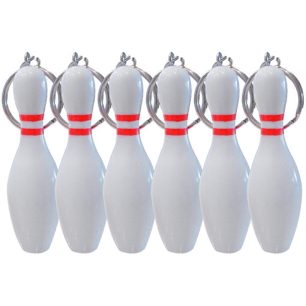 Bowling Key Chain Set 30 Pcs Perfect Gifts For Friends Keyrings With Colorful Bowling Ball Design