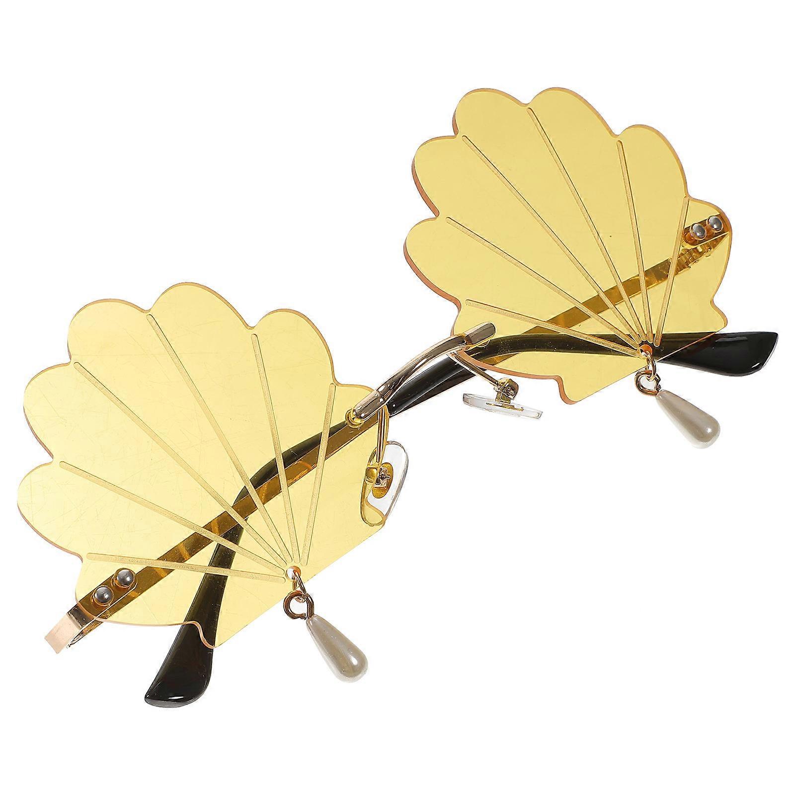 Shell Sunglasses Funny Party Eyeglasses 4Pcs Set for Daily Use