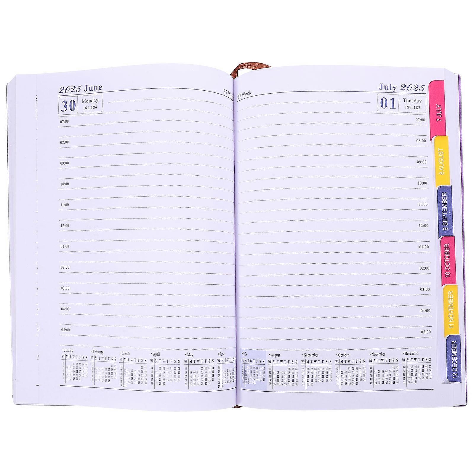 Weekly Planner Notebook for Writing 4Pcs Purple Monthly Planner
