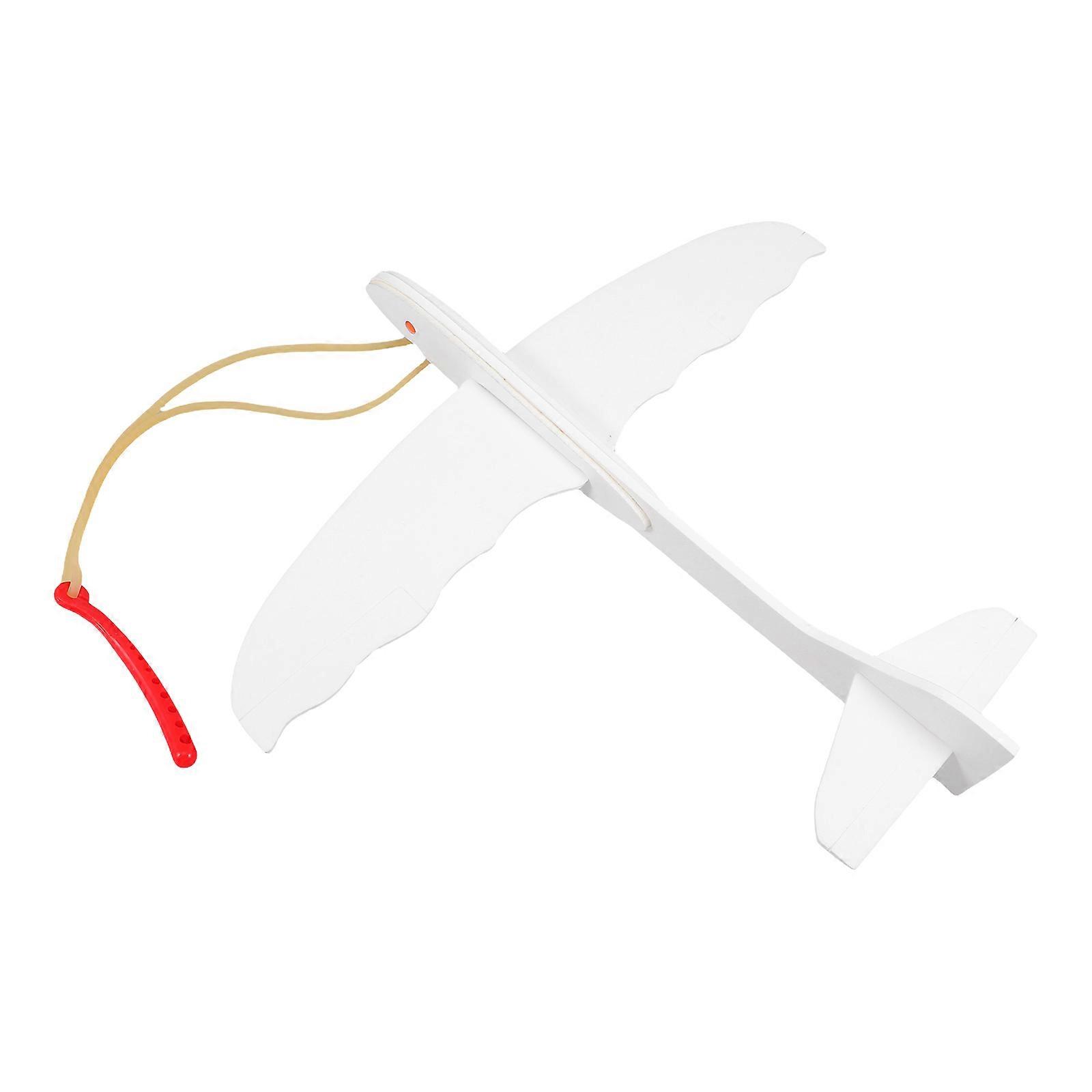 Foam Airplane Model Toy Airplane for Playing 2Pcs Rubber Band Foam Glider