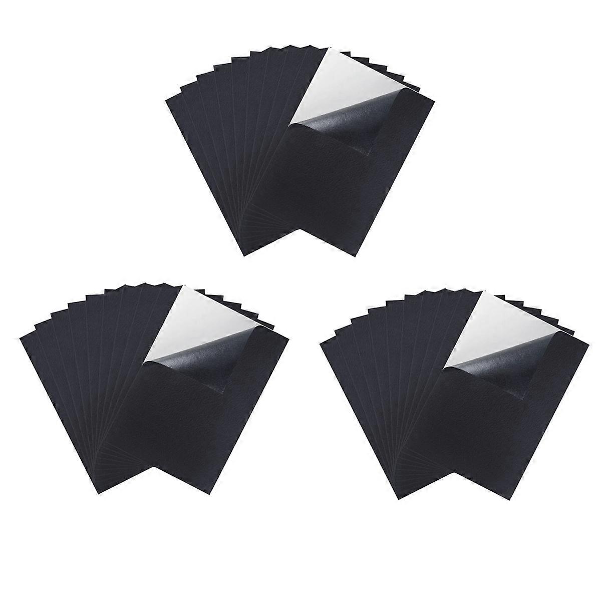 Black Adhesive Back Felt Sheets Fabric Sticky Back Sheets, 10 PCS